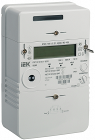 Фотография товара 'IEK Счетчик электрической энергии однофазный многотарифный STAR 128/1/2 С7-5(80)Э RS-485 UZ, IME11-12-C6-080-10-S'