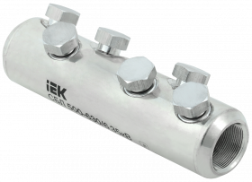 Фотография товара 'IEK Соединитель болтовой луженый СБЛ 500-630/6 35кВ, UCB11-500-630-06-35'