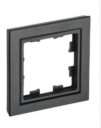 Фотография товара 'IEK BRITE Рамка 1-местная РУ-1-БрЧ черный BR-M12-K02'