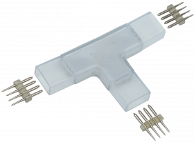 Фотография товара 'IEK Коннектор Т-образназный RGB 14мм (разъем-разъем-разъем), LSCON14-RGB-222-05'