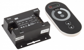 Фотография товара 'IEK Контроллер с ПДУ радио MONO 3 канала 12В, 6А, 216Вт, LSC1-MONO-216-RF-20-12-B'