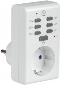 Фотография товара 'IEK Розетка-таймер электронный РТЭ-2 с индикацией 15мин-6ч 16А IP20, ERT-12-1-16-O-00-4-20-K01'