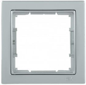 Фотография товара 'IEK Рамка 1-местная квадратная РУ-1-БС BOLERO Q1, EMB12-K23-Q1'