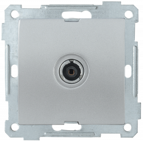 Фотография товара 'IEK Розетка 1-местная телевизионная оконечная РТВ11-0-Б BOLERO, EAB11-K23'