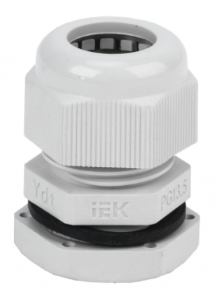 Фотография товара 'IEK Сальник PG 13,5 диаметр проводника 7-11мм IP54 20шт (СТ) YSA20-12-13-54-K41-C'