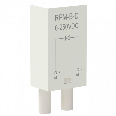Фотография товара 'IEK RPM-B-D-DC6-250V Модуль защиты для реле диод 6-250В DC ONI'