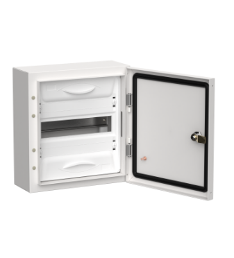 Фотография товара 'IEK TITAN 5 Корпус металлический ЩРн-12 (1х12) 335х310х140мм IP54 белый (одна дверь) TI5-50-N-012-54'