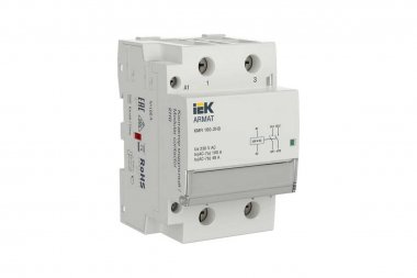 Фотография товара 'IEK AR-KMR10-100-20-230 ARMAT Контактор модульный KMR 100А 230В AC 2НО'