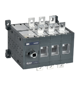 Фотография товара 'IEK KARAT Выключатель-разъединитель ВРК реверсивный без рукоятки управления 3P 315А KA-VR20-3-0315'