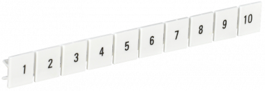 Фотография товара 'IEK YZN11M-010-K00-10 Маркеры для КПИ-10мм2 с нумерацией №№ 1-10'