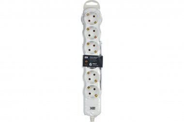 Фотография товара 'IEK WYP10-D-KP-16-06-ZS-K01 Розетка переносная разб. РПр06 6 мест'