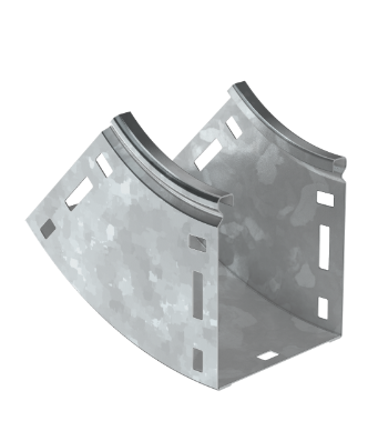 Фотография товара 'IEK ESCA Поворот плавный 45град тип В10 100х300мм HDZ CPV51-0-45-100-300-HDZ'