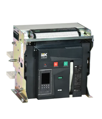 Фотография товара 'IEK ARMAT Воздушный автоматический выключатель стационарного исполнения 3P F 125кА AR-ACB-3FF-125-4000A-TDCF'