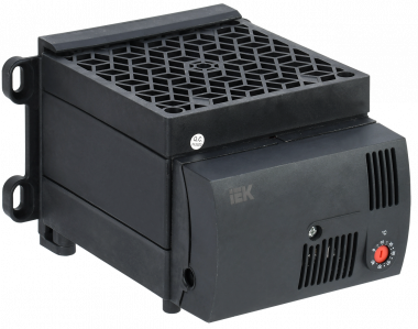 Фотография товара 'IEK Обогреватель на DIN-рейку ОДР (встроенный вентилятор и термостат) 900Вт IP20, YOB30-0900-20'