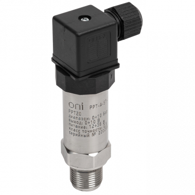Фотография товара 'IEK PPT-A-ST-010-0-10-3-2 Преобр. давл. PPT20 0,5% 0-10Бар 0-10В M20 DIN43650 ONI'