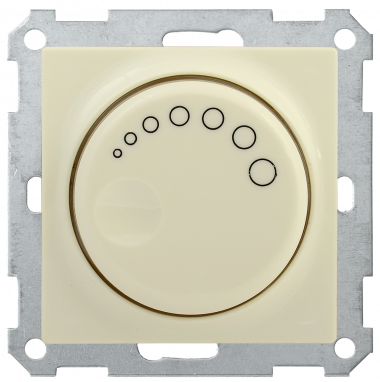 Фотография товара 'IEK Светорегулятор поворотный с индикацией СС10-1-1-Б 600Вт BOLERO, EDB11-0600-K33'