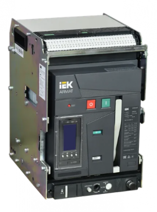 Фотография товара 'IEK ARMAT Воздушный автоматический выключатель выдвижного исполнения 3P типоразмер A 55кА 1600А AR-ACB-3VA-055-1600A-TYCF'