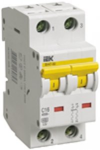 Фотография товара 'IEK Автомат выключатель ВА47-100 2Р 50А 10кА х-ка D MVA40-2-050-D'