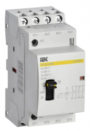 Фотография товара 'IEK Контактор модульный с ручным управлением КМ20-40МР AC KARAT MKK12-20-40'