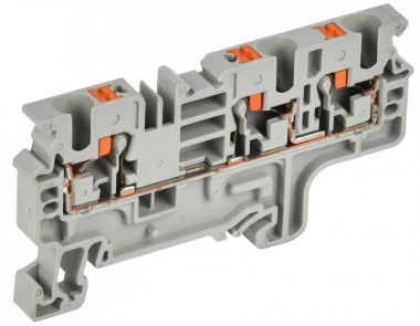 Фотография товара 'IEK YCT22-00-3-K03-004 Колодка клеммная CP-MC 3 вывода 4мм2'