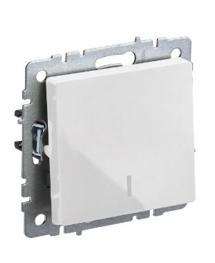 Фотография товара 'IEK BRITE Выключатель 1-клавишный с индикацией 10А ВС10-1-1-БрБ белый BR-V10-1-10-K01'