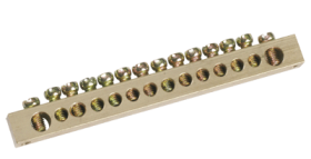 Фотография товара 'IEK Шина PEN "земля-ноль" 8х12мм 20/2 YNN21-20-100'