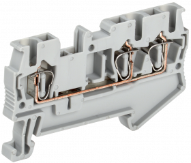 Фотография товара 'IEK Клемма пружинная КПИ 3в-2,5 3 вывода 31А YZN11-3-002-K03'