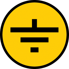 Фотография товара 'IEK Самоклеящаяся этикетка: 30х30 мм, символ "Заземление" YPC20-ZAZEM-1-096'