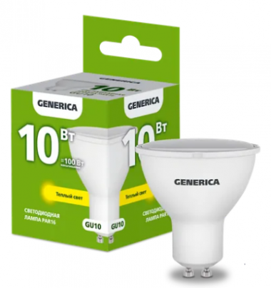 Фотография товара 'IEK  Лампа светодиодная PAR16 софит 10Вт 230В 3000К GU10 LL-PAR16-10-230-30-GU10-G'