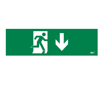 Фотография товара 'IEK Этикетка самоклеящаяся 310х90мм "Фигура/стрелка вниз" LPC10-1-31-09-FNIZ'