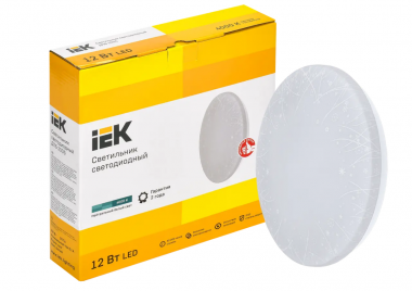 Фотография товара 'IEK Светильник светодиодный ДПБ 2005 12Вт IP20 4000К круг белый LDPB0-2005-12-4000-K01'