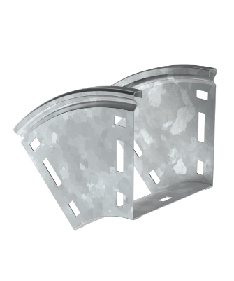 Фотография товара 'IEK ESCA Поворот плавный 45град тип В20 100х100мм HDZ CPV41-0-45-100-100-HDZ'