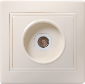 Фотография товара 'IEK РТВ10-ККм Розетка 1 местная телевизионная КВАРТА EAK10-K33-DM'