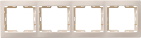 Фотография товара 'IEK РВ-4-ККм Рамка 4 местная вертикальная КВАРТА EMK41-K33-DM'