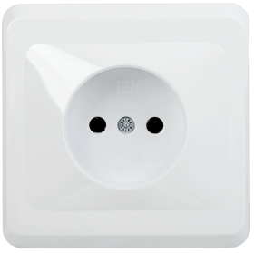 Фотография товара 'IEK РС10-2-ВБ Розетка 1 местная без з/к без защитной шторки 10А ВЕГА ERV10-K01-10-DM'