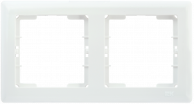 Фотография товара 'IEK РГ-2-ББ Рамка 2 местная горизонтальная BOLERO EMB20-K01'