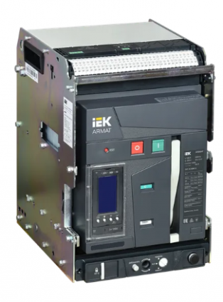 Фотография товара 'IEK ARMAT Воздушный автоматический выключатель выдвижного исполнения 3P типоразмер B 85кА 1250А AR-ACB-3VB-085-1250A-TYCF'