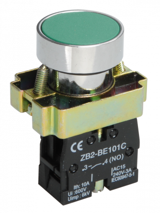 Фотография товара 'IEK Кнопка управления LAY5-BA31 без подсветки зеленая 1з BBT60-BA-K06'