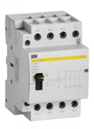 Фотография товара 'IEK Контактор модульный с ручным управлением КМ25-40МР AC KARAT MKK22-25-40'