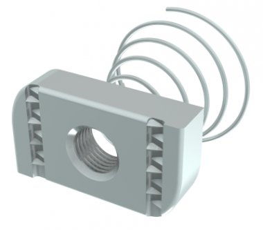 Фотография товара 'IEK STRUT-гайка с конусной пружиной М6, CMZ13-SGH-06'