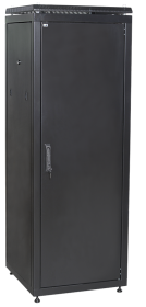 Фотография товара 'IEK Шкаф сетевой 19 LINEA N 18U 600х800 мм металлическая передняя дверь черный'