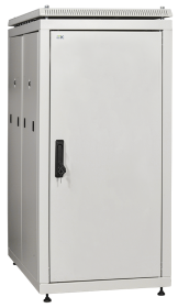 Фотография товара 'IEK Шкаф сетевой 19 LINEA N 24U 600х1000 мм металлические двери серый'