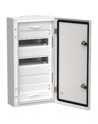 Фотография товара 'IEK TITAN 5 Корпус металлический ЩРн-36 (1х36) 585х310х140мм IP54 белый (одна дверь) TI5-50-N-036-54'
