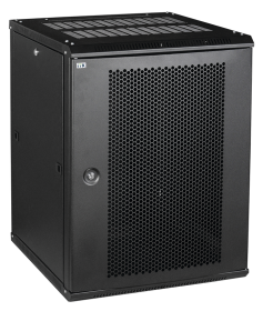 Фотография товара 'IEK Шкаф LINEA W 9U 600x450 мм дверь перфорированная, RAL9005'