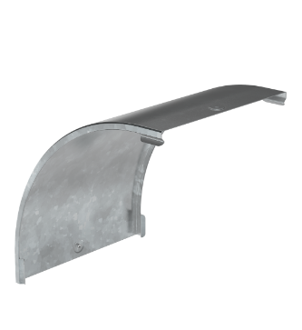 Фотография товара 'IEK Крышка поворота плавного 90град вертикального внешнего (тип В20) ESCA 100мм HDZ CPV41D-0-90-100-08-HDZ'