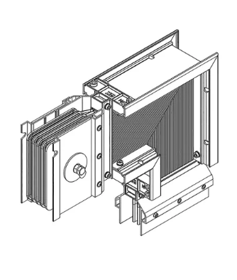 Фотография товара 'IEK LINEBAR Секция угловая вниз 4000А Al 3L+N+PER некрашеная IP55 транспортировочная LB-4000A4-25-F-LD'