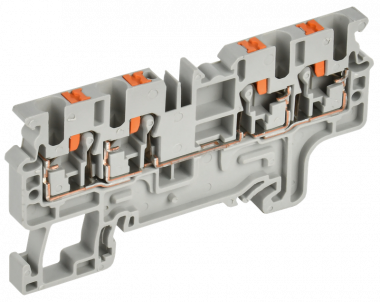 Фотография товара 'IEK YCT22-00-4-K03-002 Колодка клеммная CP-MC 4 вывода 2,5мм2'