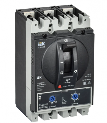 Фотография товара 'IEK ARMAT Автоматический выключатель в литом корпусе 3P типоразмер A 35кА 100А AR-MCCB-3A-035-0100A-ATUC'