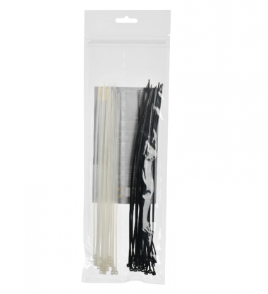 Фотография товара 'IEK Набор хомутов 2,5х250 (25 белых; 25 черных) (50шт/упак) UNH35-N04-050'