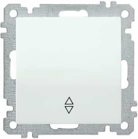 Фотография товара 'IEK Выключатель 1-клавишный проходной ВС10-1-2-Б 10А BOLERO, EVB12-K01-10-1'